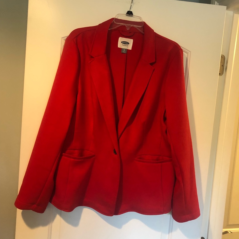 Old Navy Red Blazer Size XL